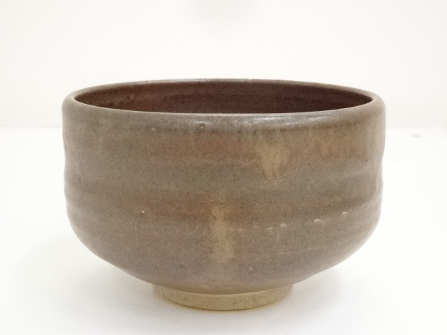 JAPANESE TEA CEREMONY IRON GLAZE TEA BOWL / CHAWAN 